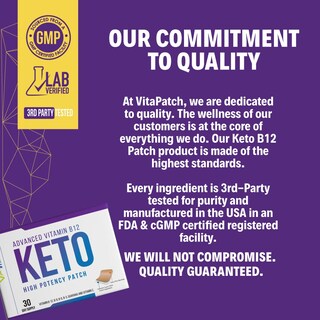 Foto 7 | Parche Vitapatch Keto Con Metilcobalamina B12 Y Guaraná Para 30 Días - Venta Internacional.