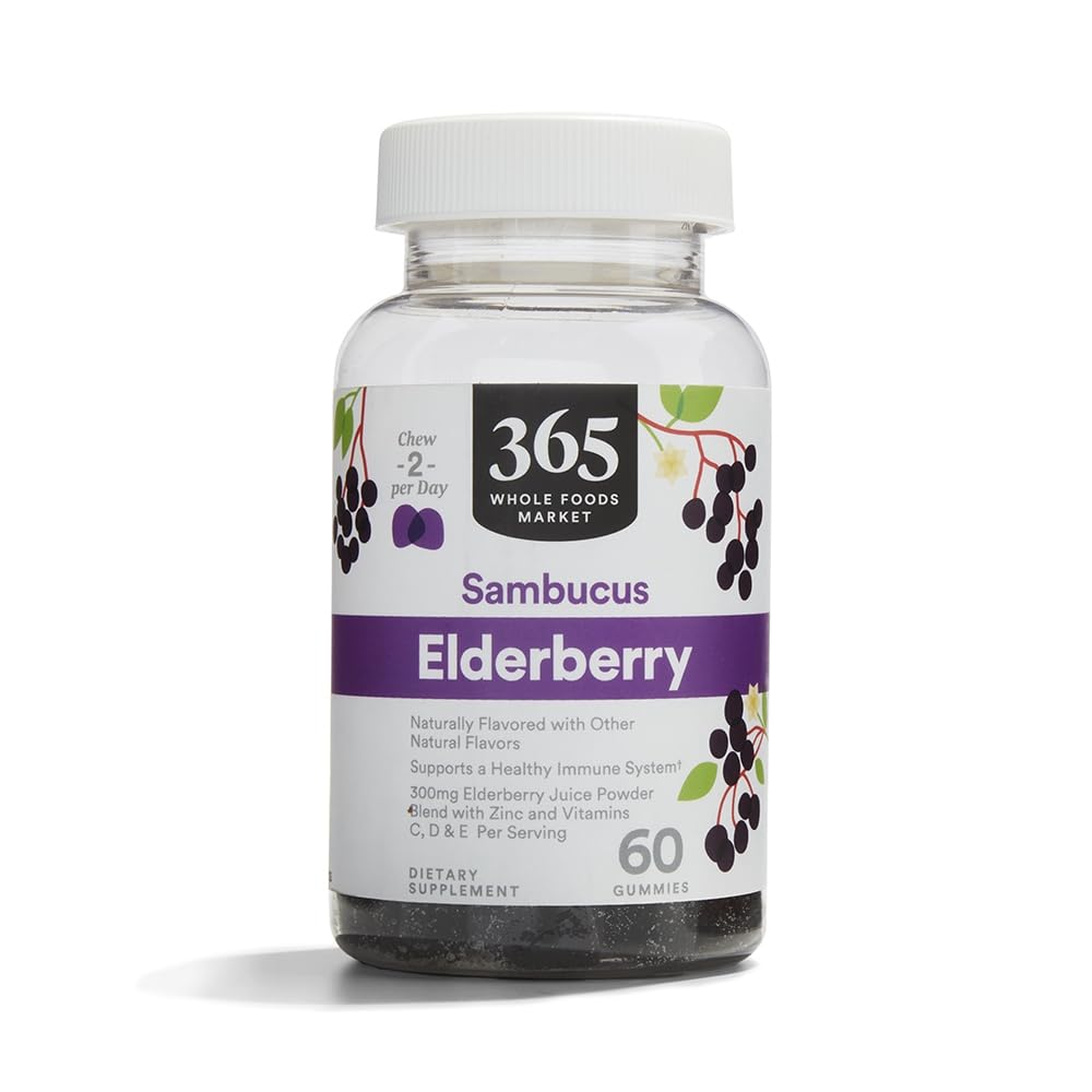Foto 2 pulgar | Suplemento 365 By Whole Foods Market Gummy Elderberry 60 Capsulas - Venta Internacional