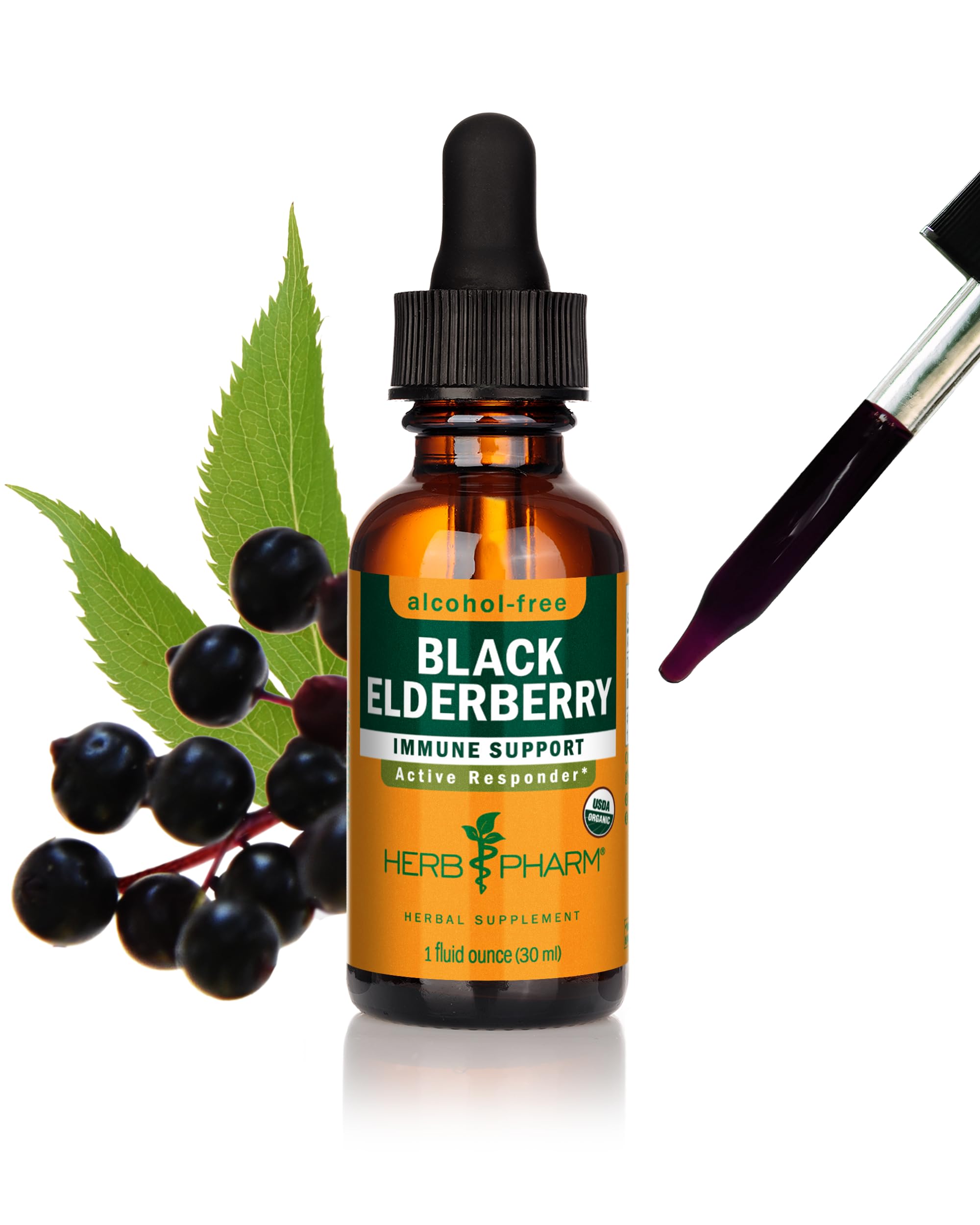 Foto 2 pulgar | Extracto Líquido Herb Pharm Black Elderberry 30 Ml Orgánico - Venta Internacional