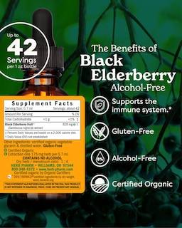 Foto 2 | Extracto Líquido Herb Pharm Black Elderberry 30 Ml Orgánico - Venta Internacional
