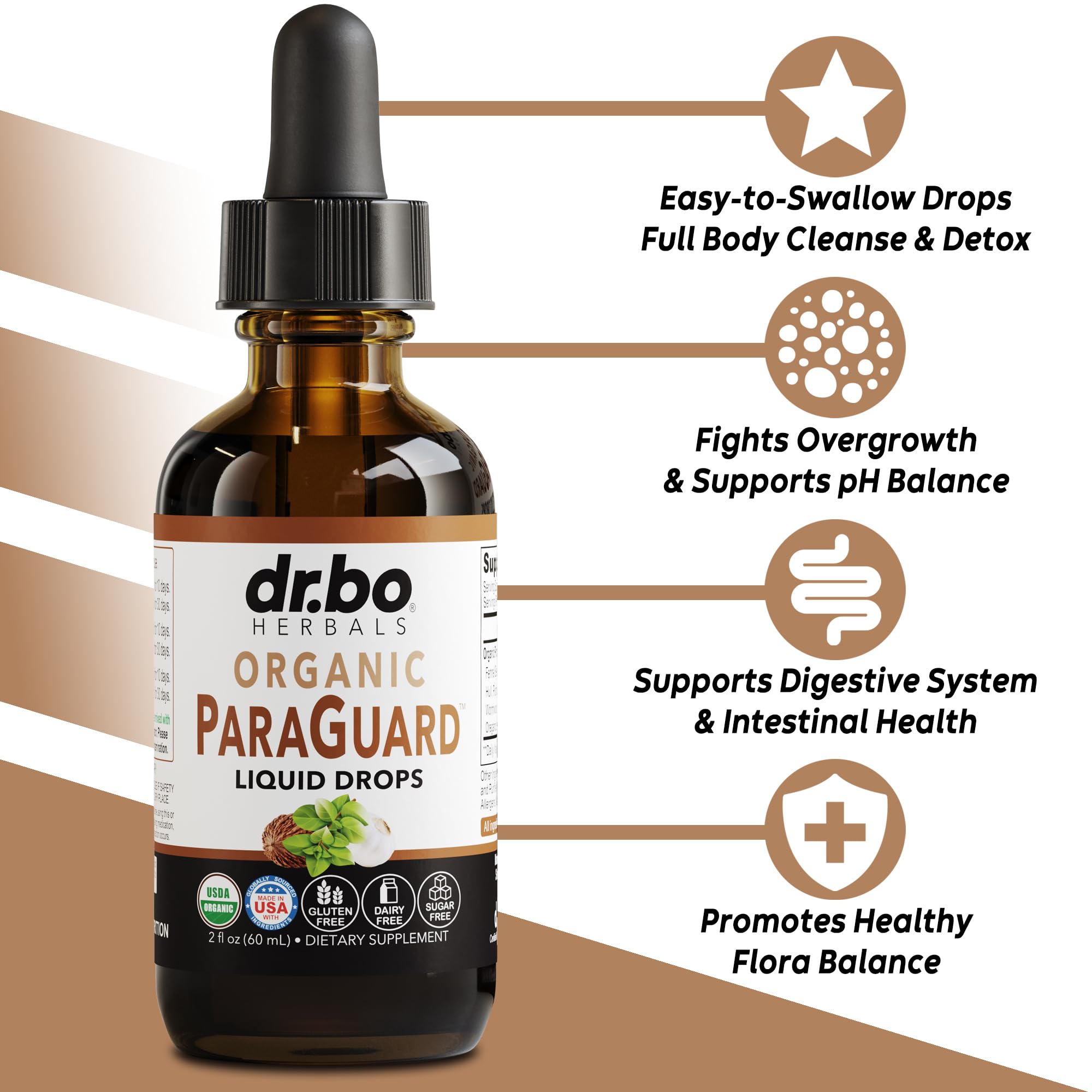 Foto 2 | Suplemento Dr. Bo Paraguard Cleanse Liquid Detox 60 Ml - Venta Internacional