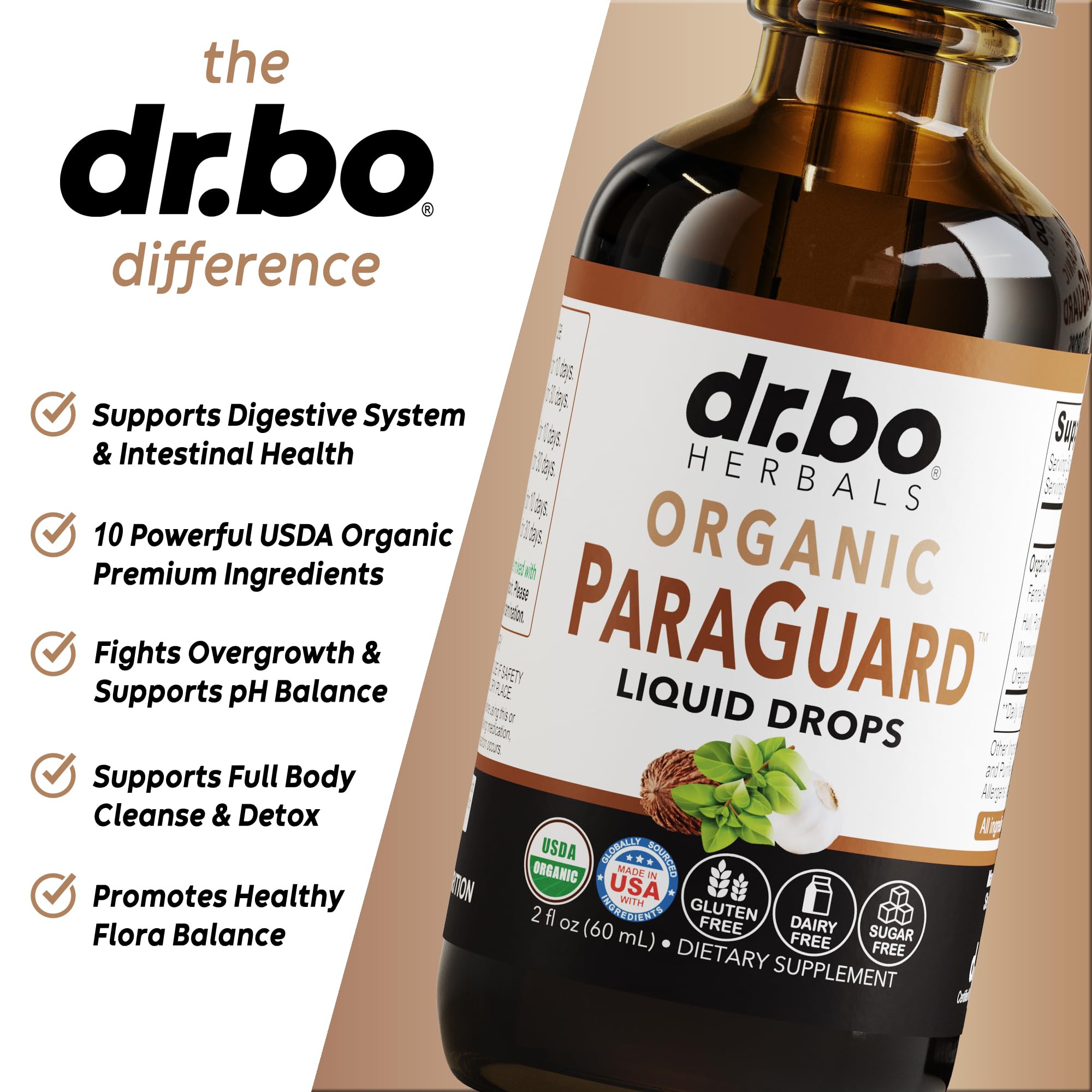 Foto 4 | Suplemento Dr. Bo Paraguard Cleanse Liquid Detox 60 Ml - Venta Internacional