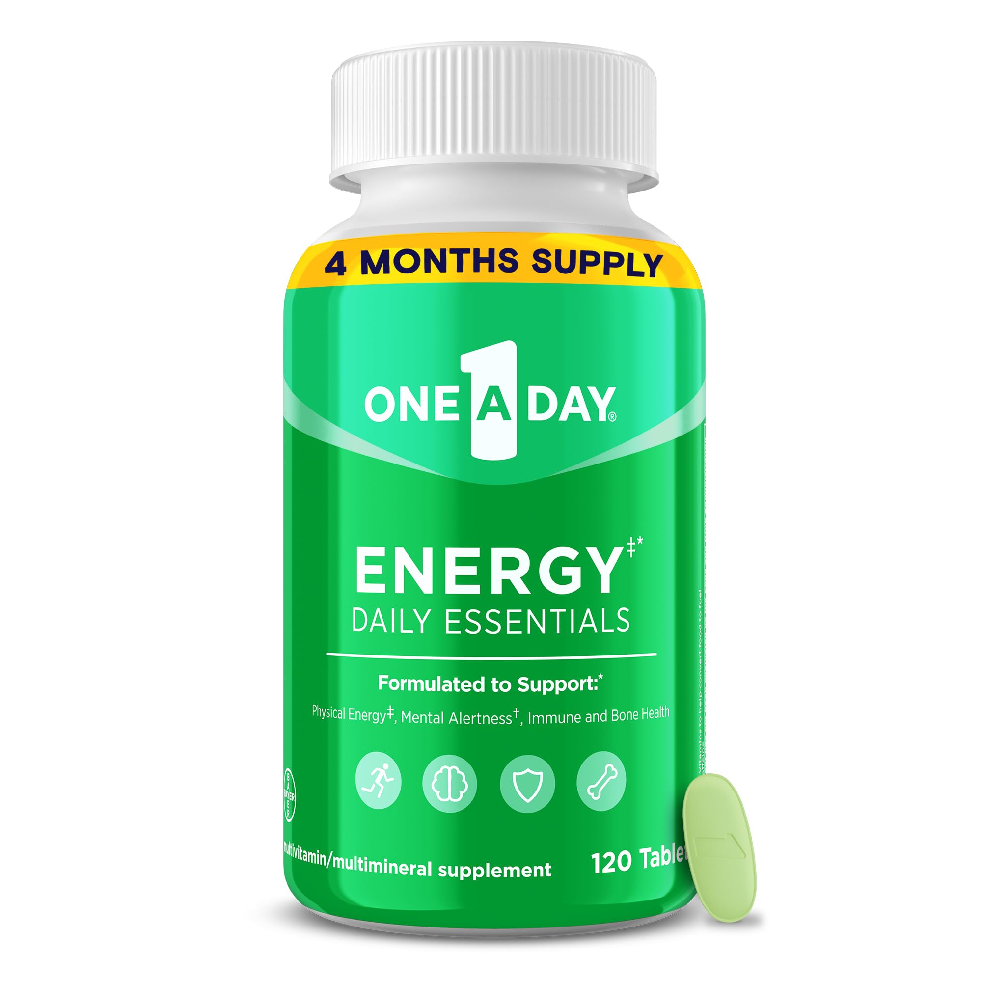 Foto 2 pulgar | Suplemento One A Day Energy Daily Essentials 120 Comprimidos - Venta Internacional