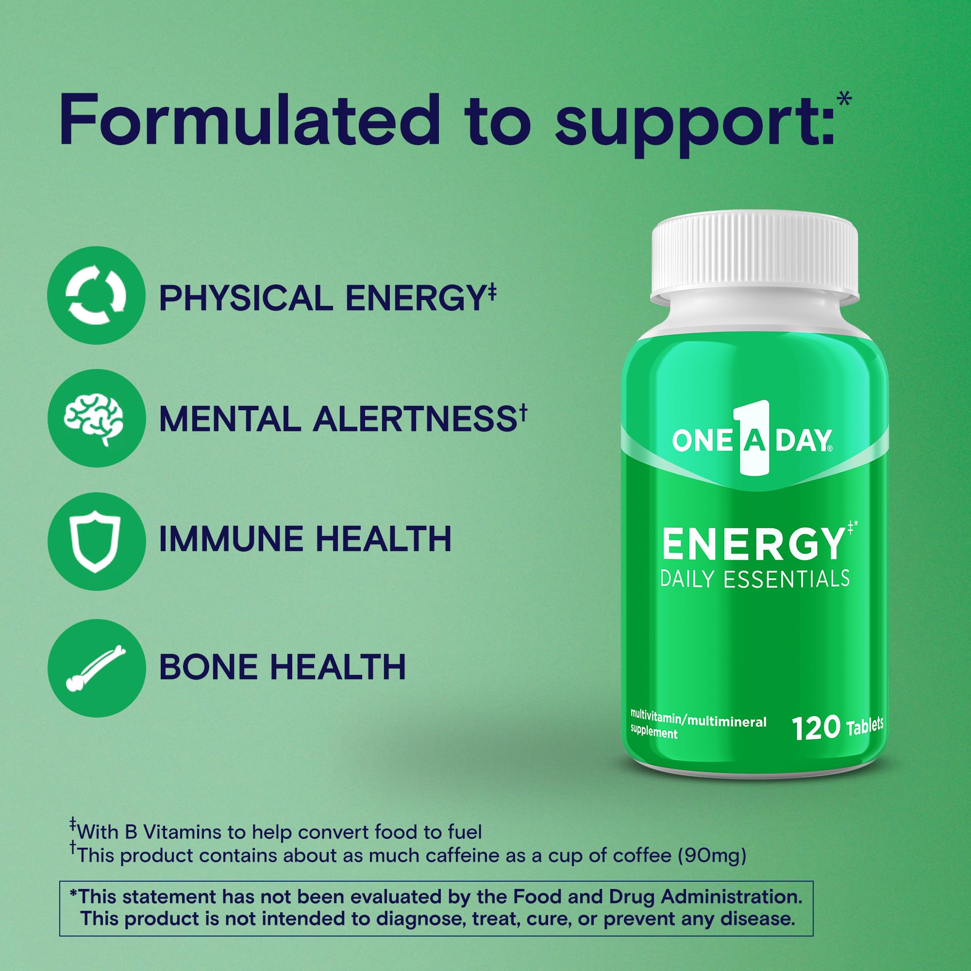 Foto 4 pulgar | Suplemento One A Day Energy Daily Essentials 120 Comprimidos - Venta Internacional
