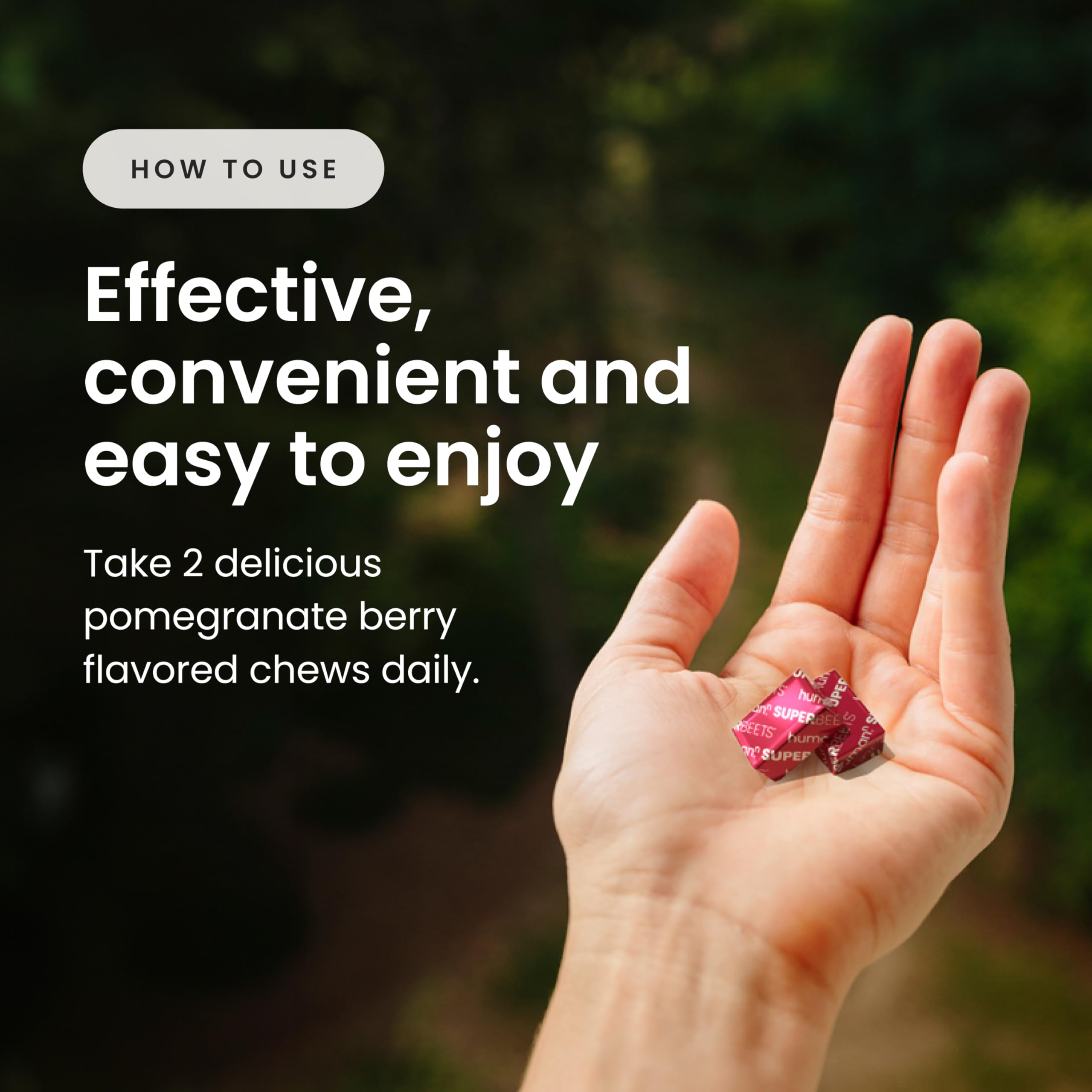 Foto 6 pulgar | Suplementos HumanN Superbeets Heart Chews 3 Bolsas con 60 Masticables C/U - Venta Internacional
