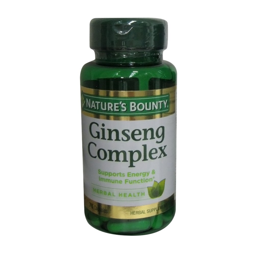 Foto 2 pulgar | Suplemento Nature's Bounty Ginseng Complex Herbal Health Capsules 75 Capsulas - Venta Internacional