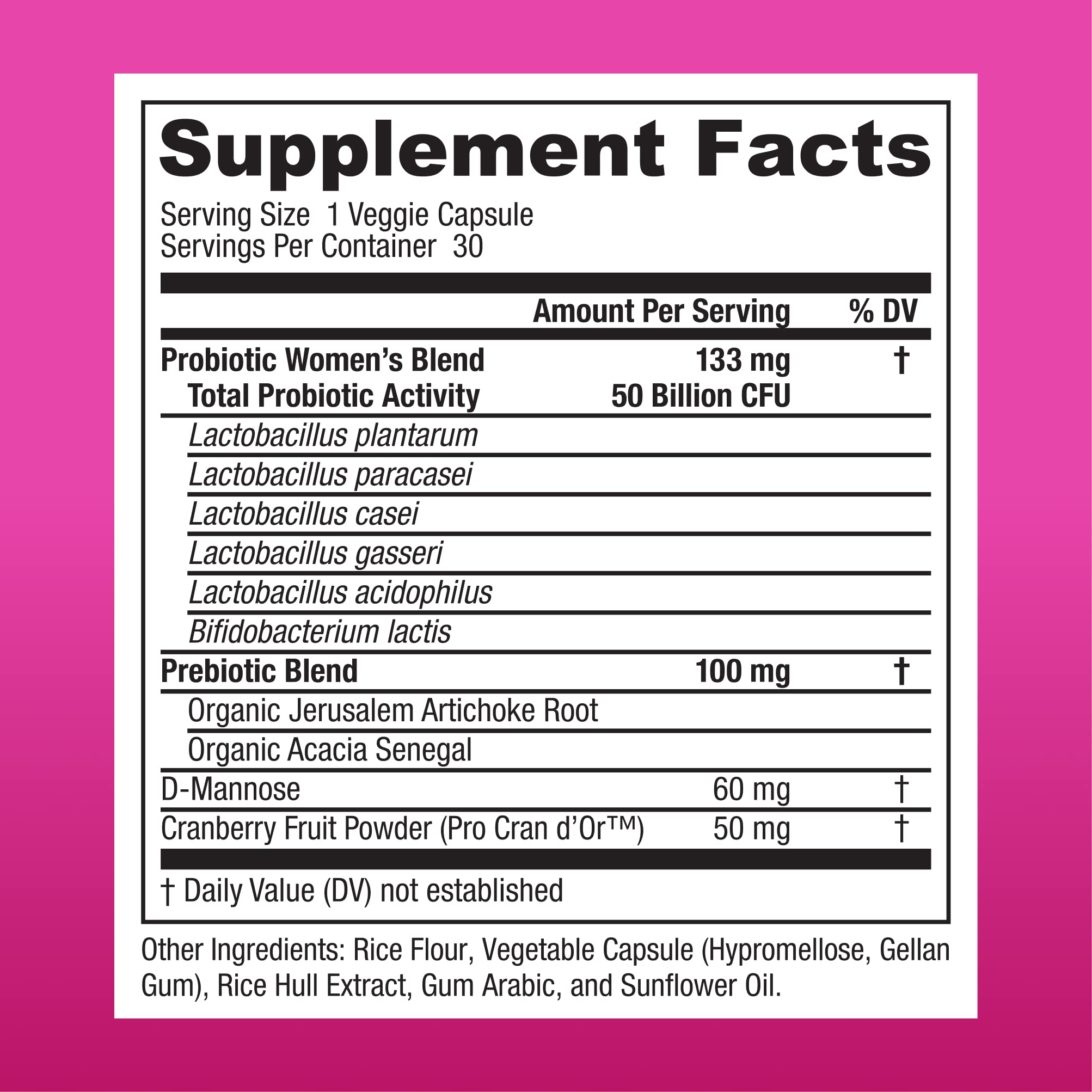 Foto 3 pulgar | Probiotics Physician's Choice, Equilibrio De Ph Para Mujeres, 50 G, Cfu, 30 Unidades - Venta Internacional.