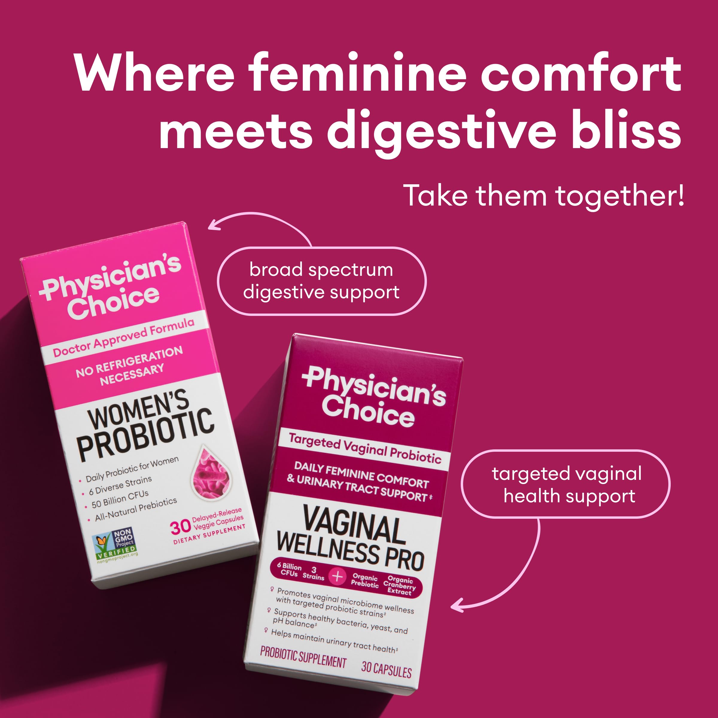 Foto 6 pulgar | Probiotics Physician's Choice, Equilibrio De Ph Para Mujeres, 50 G, Cfu, 30 Unidades - Venta Internacional.