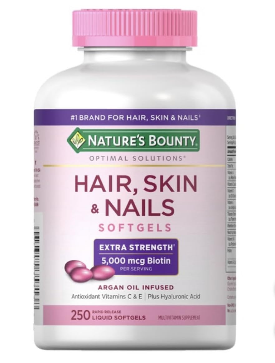 Foto 1 | Complementa 250 Cápsulas Blandas Para Cabello, Piel Y Uñas De Nature's Bounty - Venta Internacional.