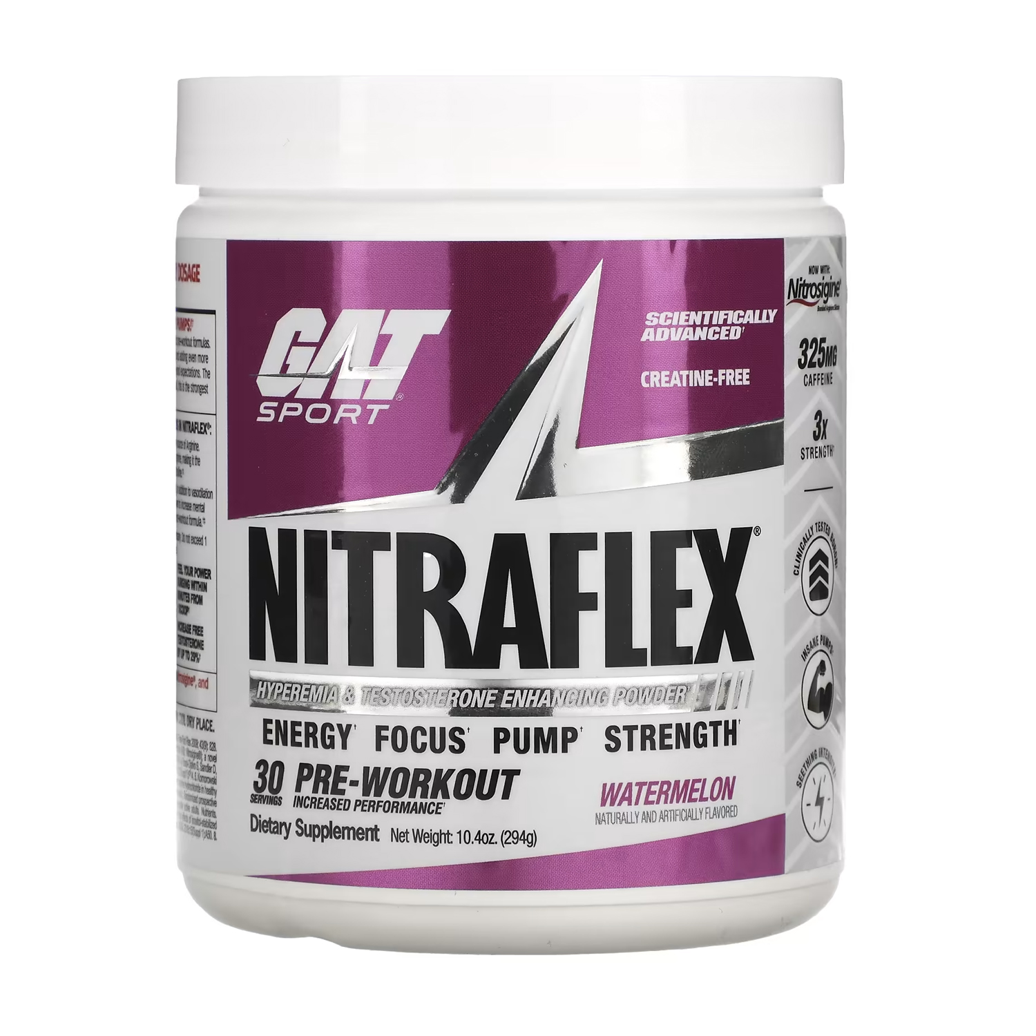 Foto 2 pulgar | Gat Sport Pre Entreno Nitraflex suplemento 300g 30 Servicios Watermelon