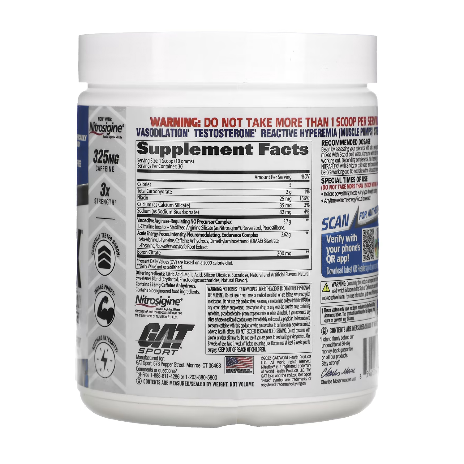 Foto 3 pulgar | Gat Sport Pre Entreno Nitraflex suplemento 300g 30 Servicios Watermelon