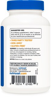 Foto 4 | Suplemento Nutricost De Yodo 325 Mcg 120 Cápsulas Vegetariano - Venta Internacional.