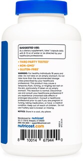 Foto 3 | Suplemento Nutricost De Niacina (vitamina B3) 500 Mg 240 Cápsulas - Venta Internacional.