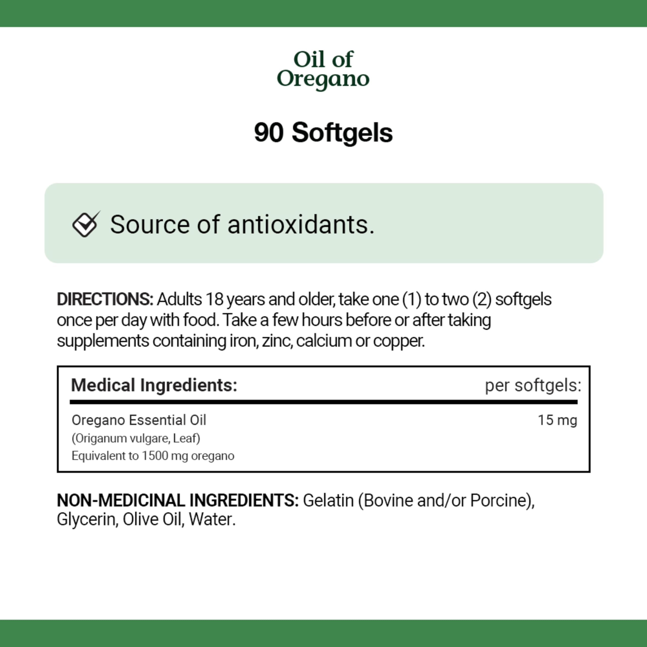 Foto 5 pulgar | Suplemento De Aceite De Orégano Nature's Bounty 1500 Mg 90 Cápsulas Blandas - Venta Internacional.