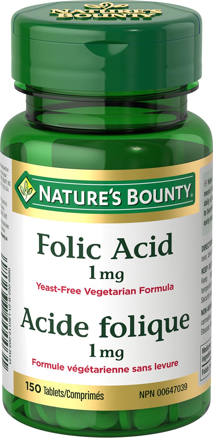 Foto 2 pulgar | Suplemento de Ácido Fólico Nature's Bounty 1 Mg 150 Comprimidos - Venta Internacional