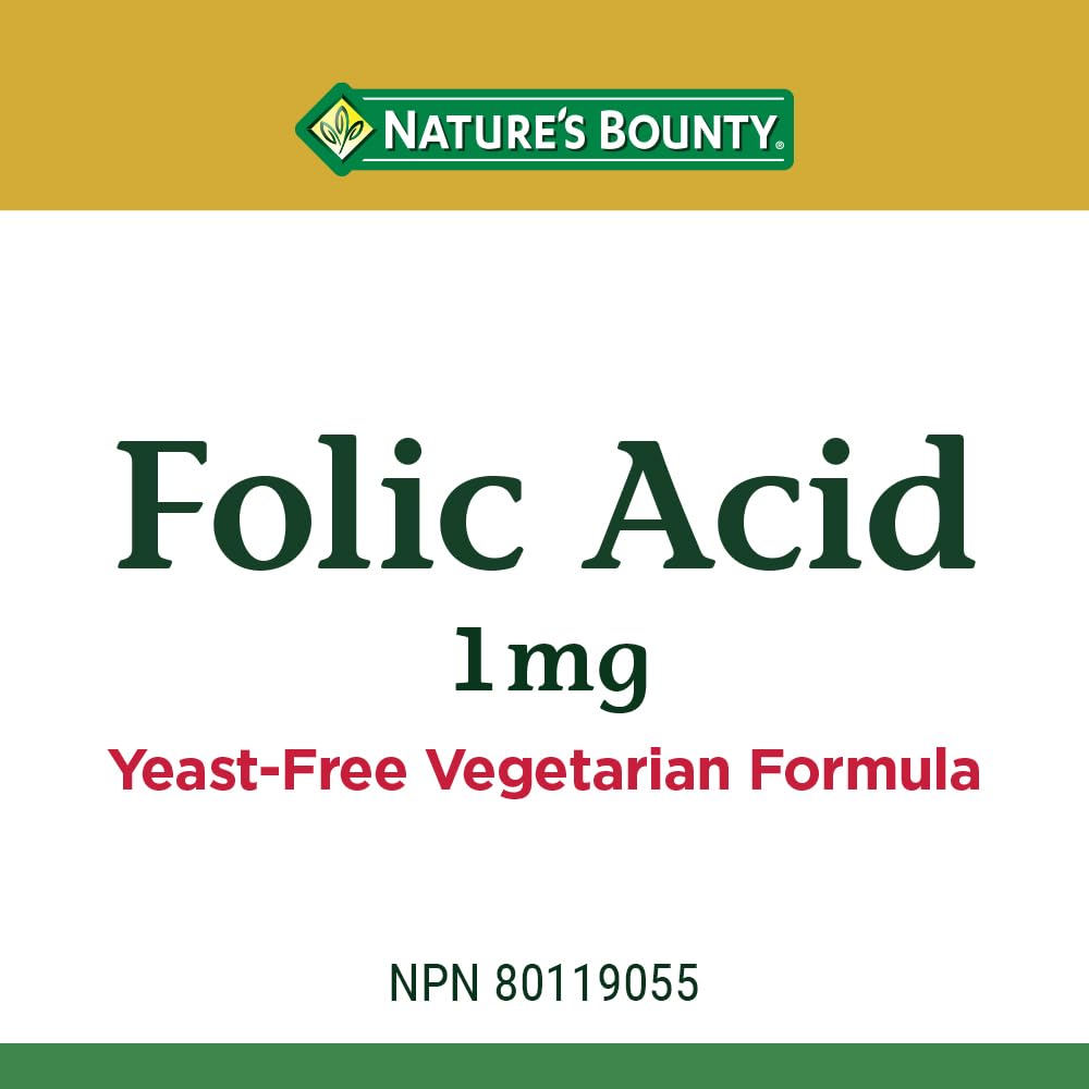 Foto 3 pulgar | Suplemento de Ácido Fólico Nature's Bounty 1 Mg 150 Comprimidos - Venta Internacional