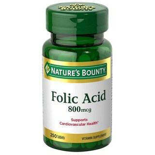 Foto 1 | Suplemento De Ácido Fólico Nature's Bounty 800 Mcg 250 Tabletas - Venta Internacional.