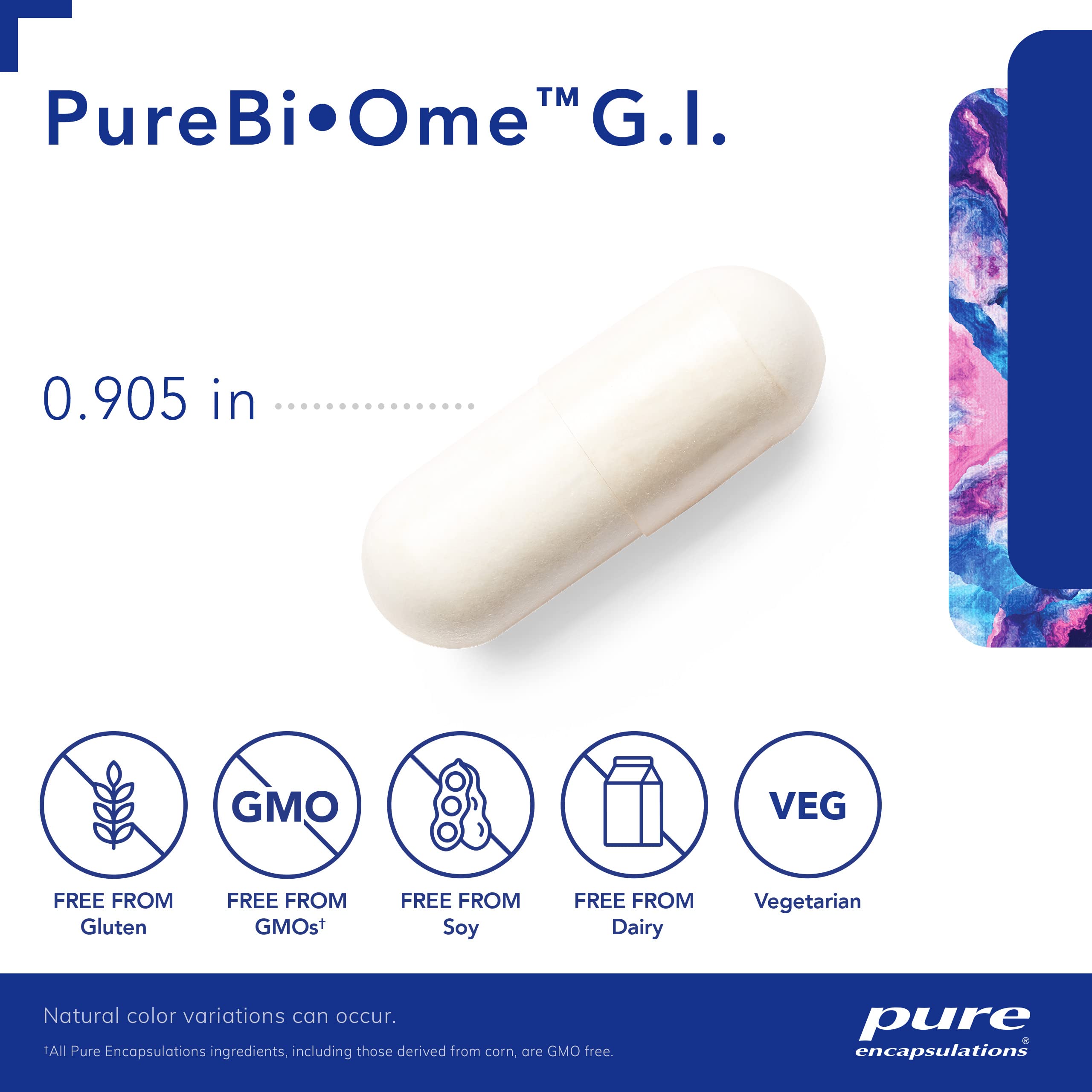 Foto 4 pulgar | Suplemento Pure Encapsulations Purebi ome G.i. 60 Cápsulas - Venta Internacional.