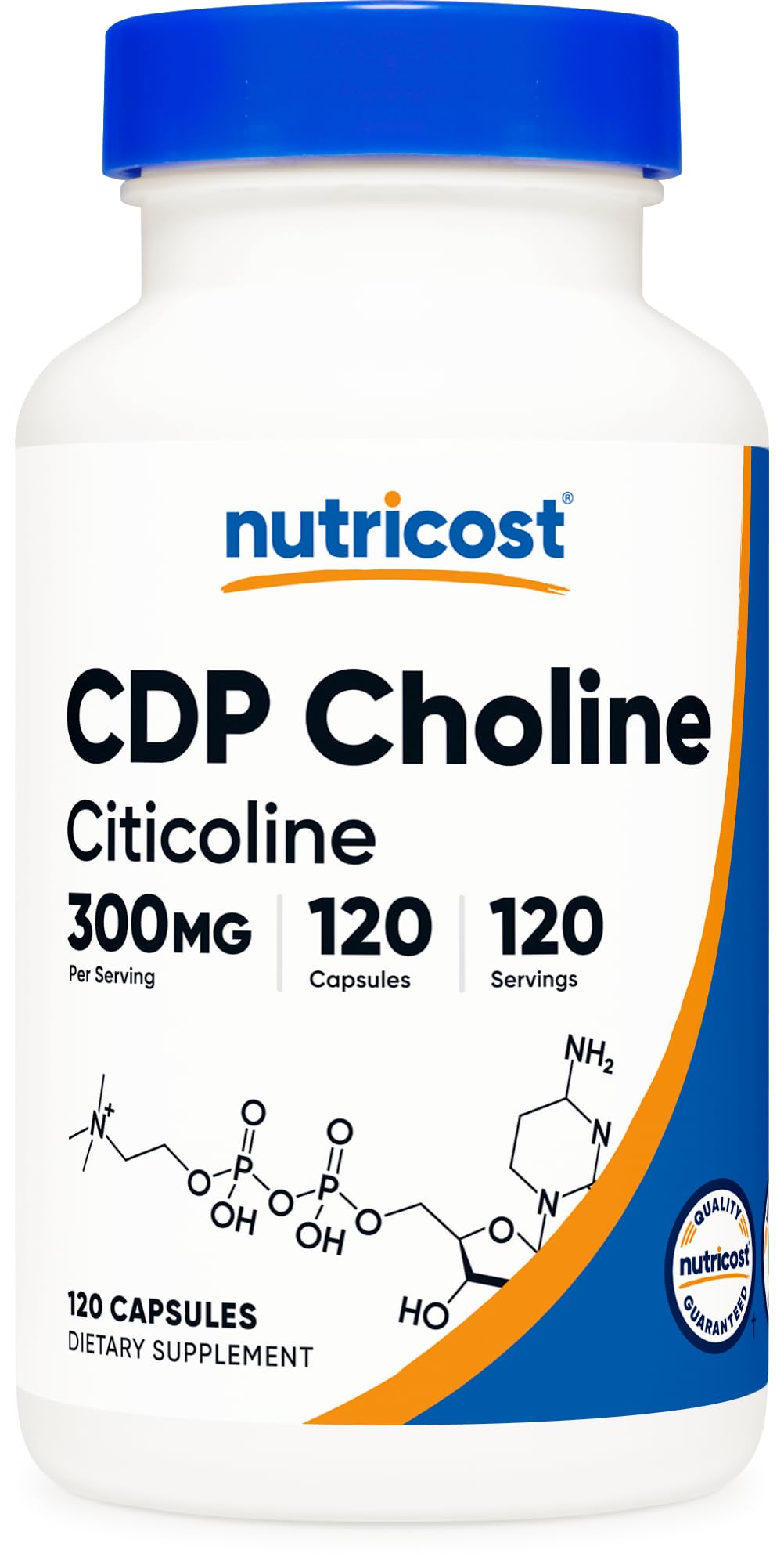 Foto 2 pulgar | Suplemento Nutricost Cdp Colina (citicolina) 300 Mg 120 Cápsulas - Venta Internacional.