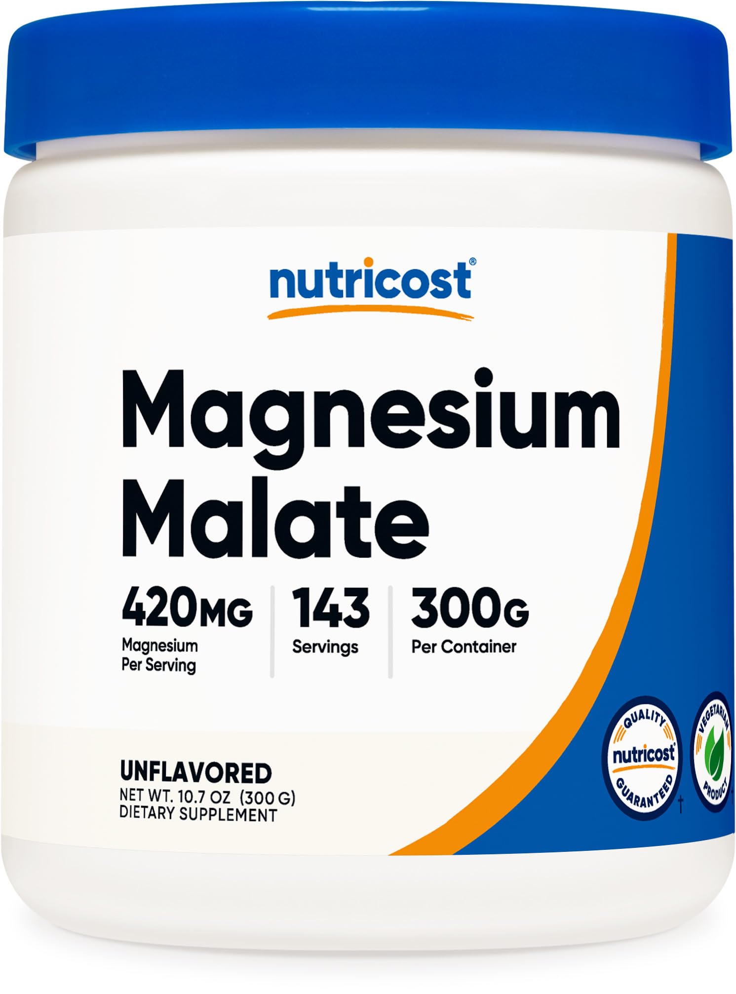 Foto 2 pulgar | Suplemento Nutricost Malato De Magnesio En Polvo 300 G 420 Mg - Venta Internacional.