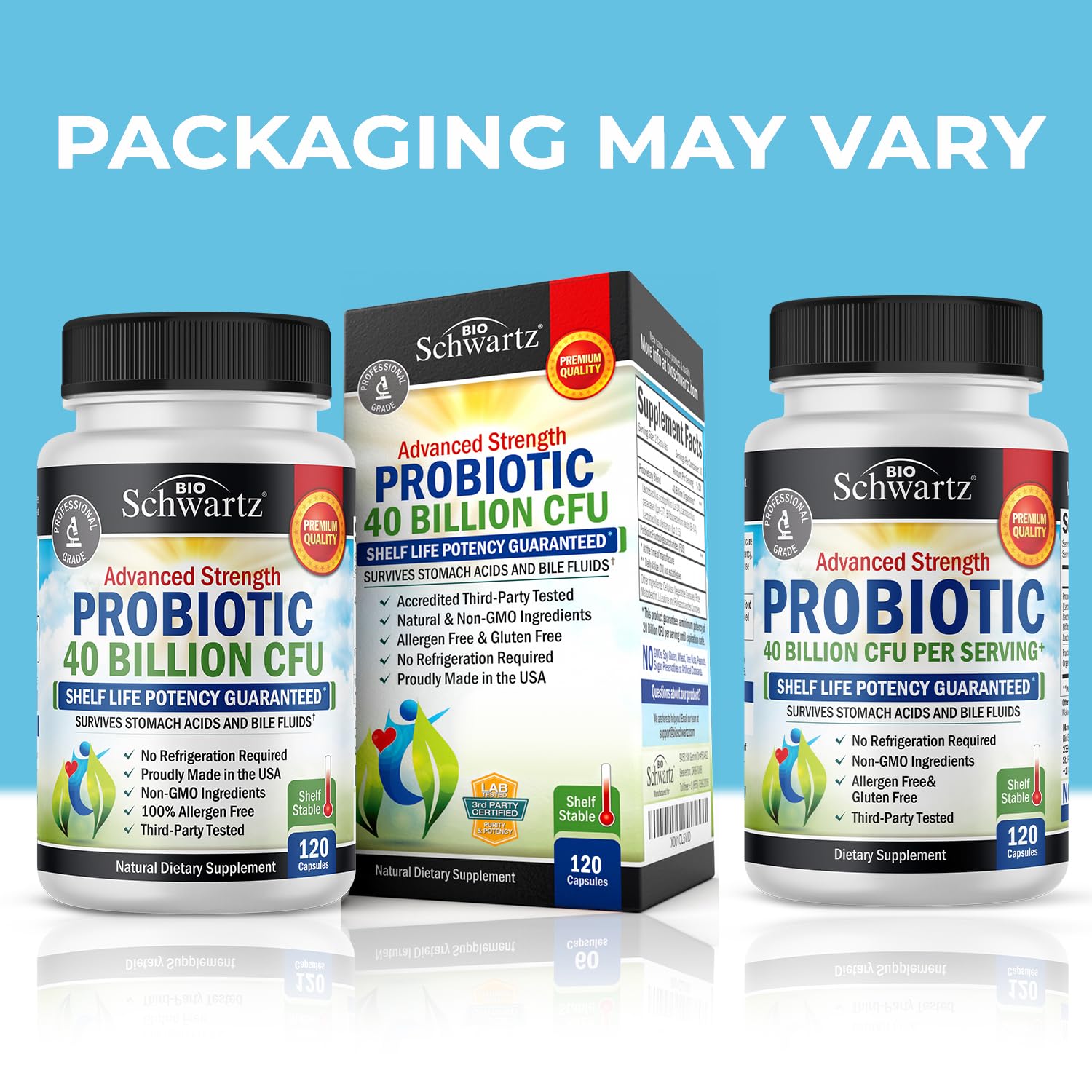 Foto 2 | Suplemento Bioschwartz Daily Probiotic, 40 Mil Millones De Cfu, 120 Unidades - Venta Internacional.