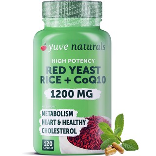 Foto 1 | Suplemento Yuve De Arroz De Levadura Roja En Cápsulas De 1200 Mg Con Coq10 De 120 Unidades - Venta Internacional