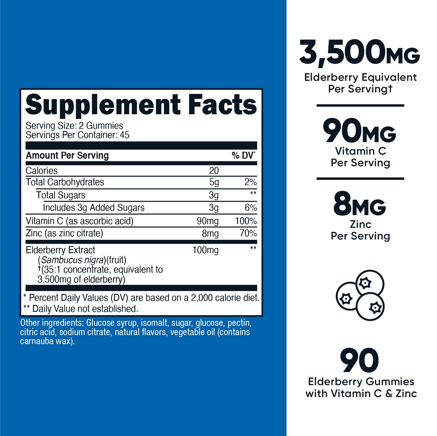 Foto 3 pulgar | Complemente Las Gomitas De Saúco Nutricost Con Vitamina C Y Zinc - Venta Internacional.