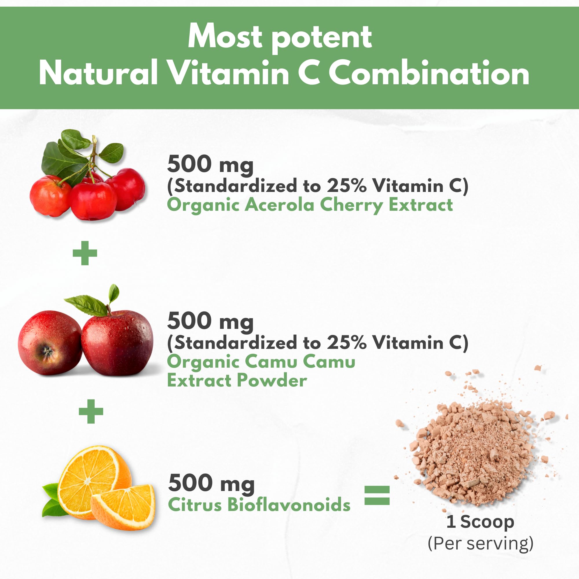 Foto 4 pulgar | Vitamina C en Polvo Hcl Herbal Code Labs Organic Acerola 90 Servicios - Venta Internacional