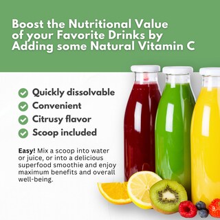 Foto 7 | Vitamina C en Polvo Hcl Herbal Code Labs Organic Acerola 90 Servicios - Venta Internacional