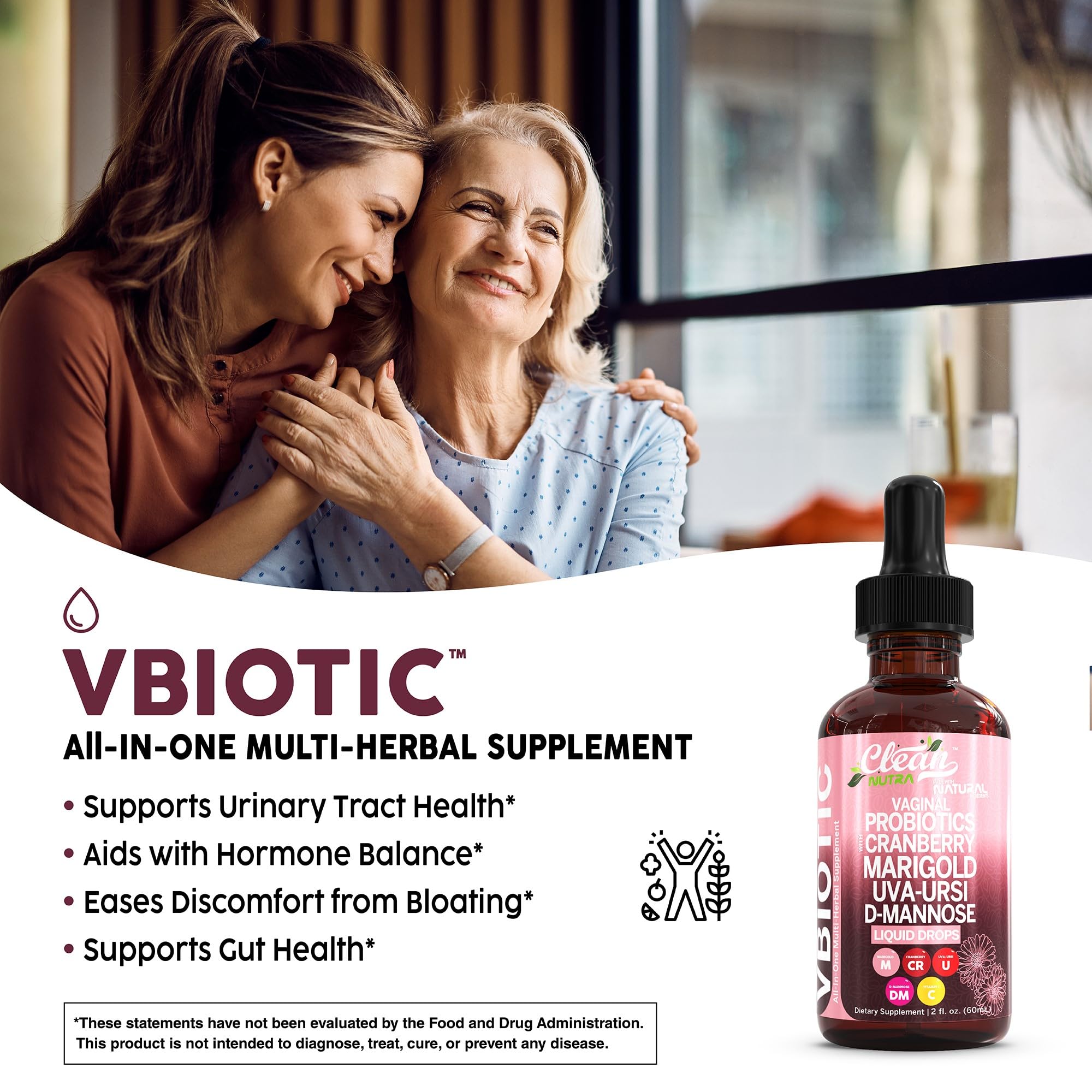 Foto 5 pulgar | Gotas Probióticas Vaginales Supplement Clean Nutra V-biotic Para Mujeres - Venta Internacional.