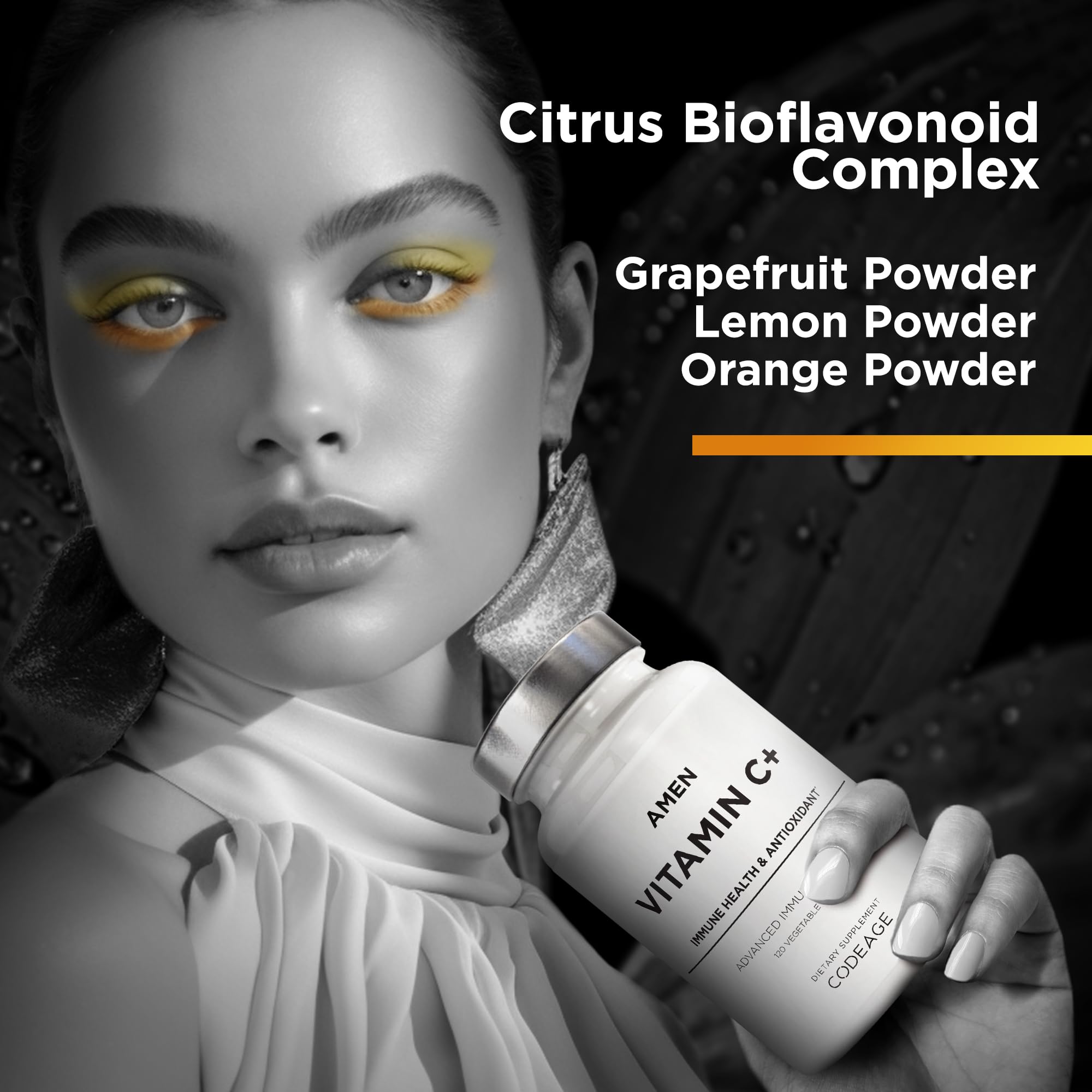 Foto 5 pulgar | Suplemento De Vitamina C+ De Amén Con Zinc, Bioflavonoides Y Quercetina - Venta Internacional.