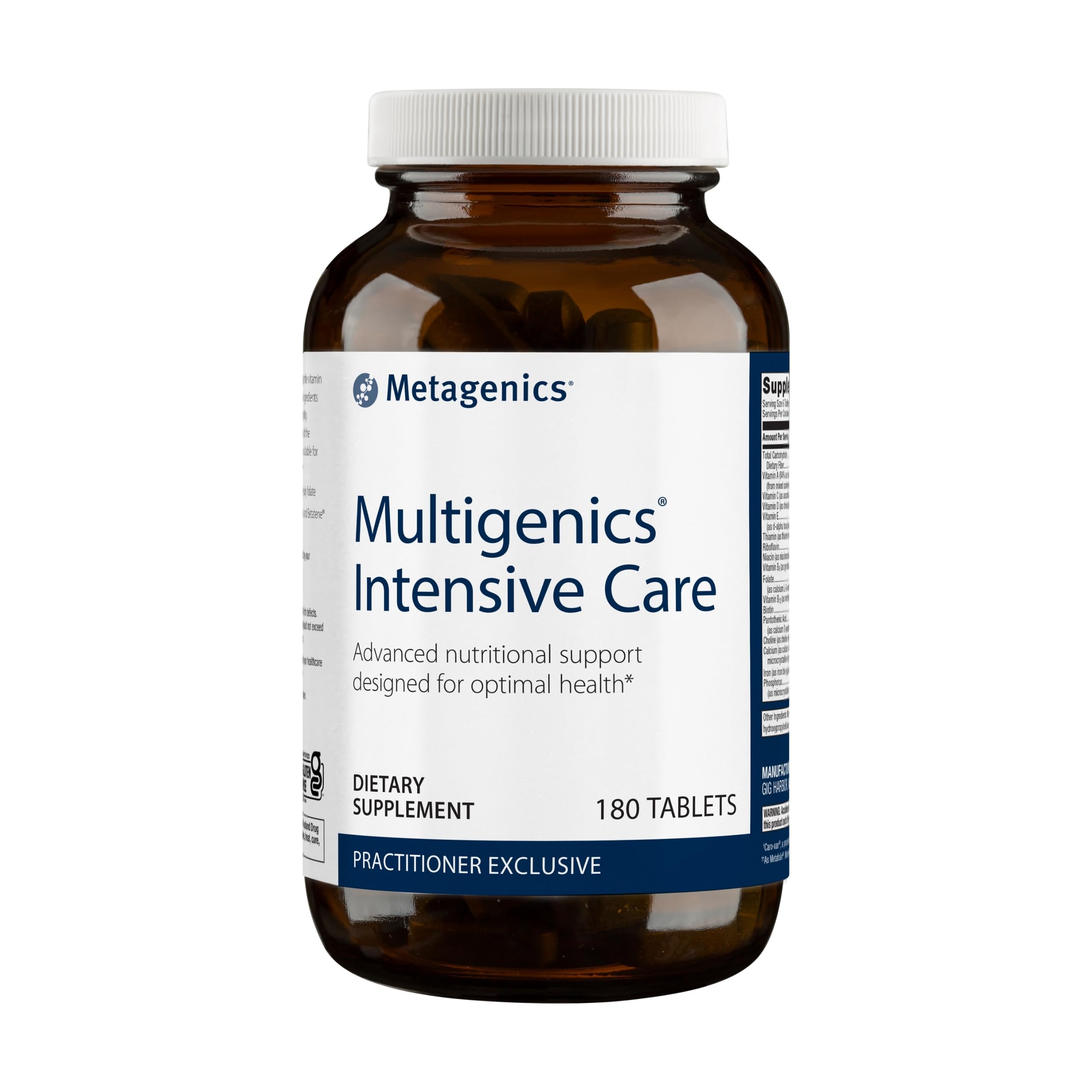 Suplementos Dietéticos Metagenics Multigenics Intensive Care - Venta Internacional.