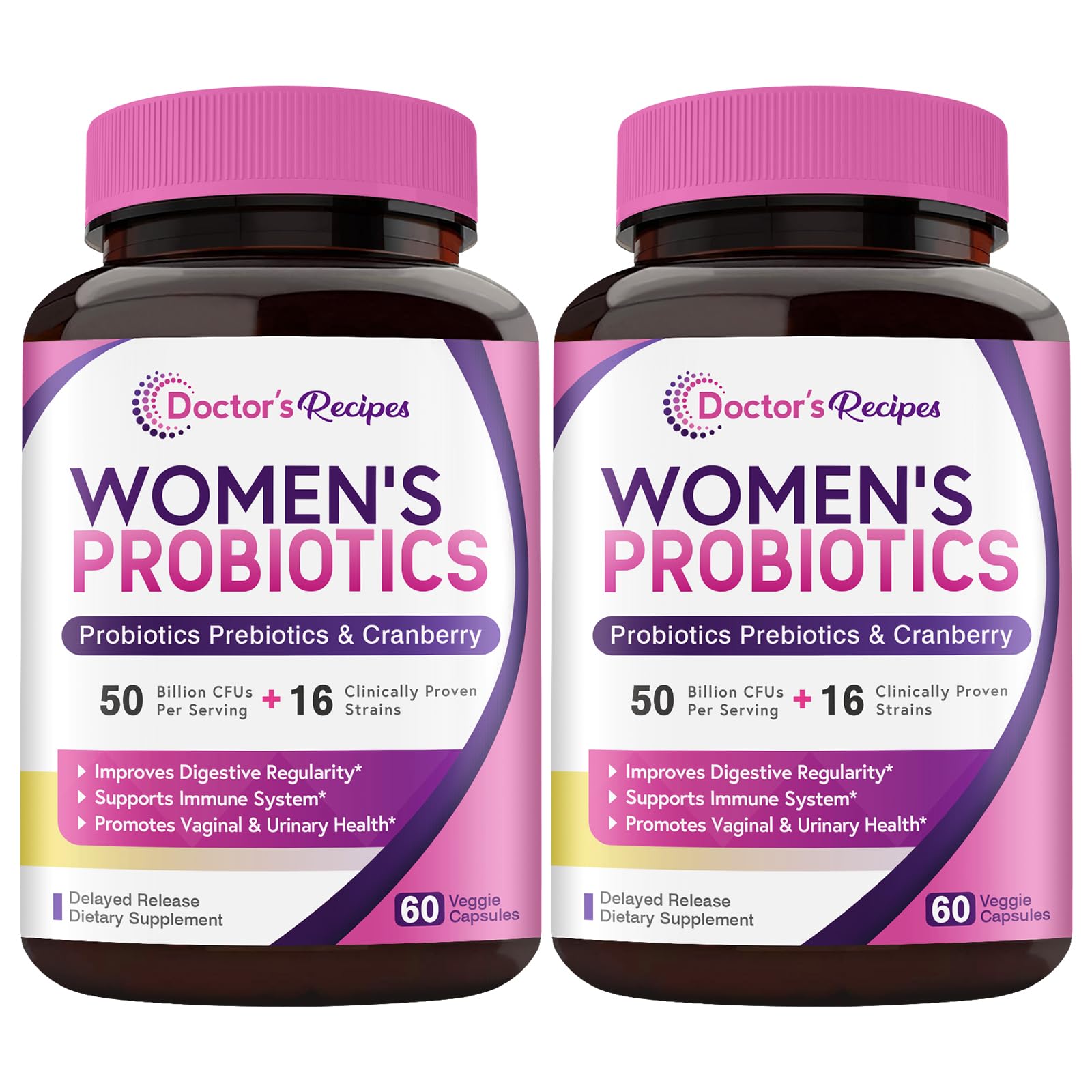 Foto 2 pulgar | Probióticos Doctor's Recipes Para Mujeres 50 Mil Millones De Cfu 120 Cápsulas 2 - Venta Internacional