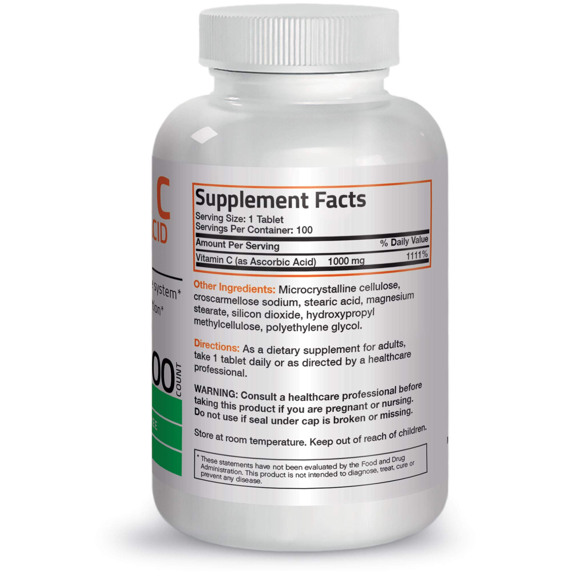 Foto 3 pulgar | Suplemento Bronson De Vitamina C En Tabletas De 1000 Mg X100 - Venta Internacional.