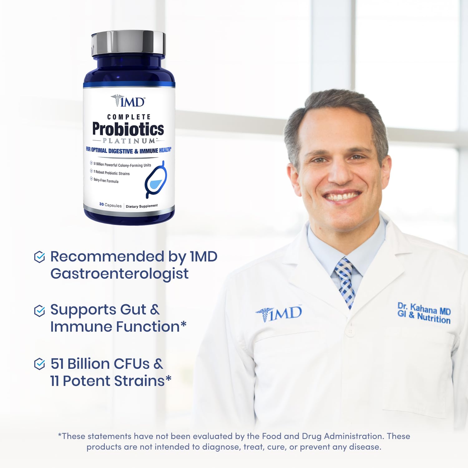 Foto 4 pulgar | Suplemento Probiótico 1md Nutrition Complete Probiotics Platinum - Venta Internacional.