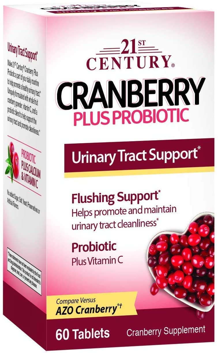 Foto 2 pulgar | Suplemento 21st Century Cranberry + Probiótico 60 Tabletas X2 - Venta Internacional.