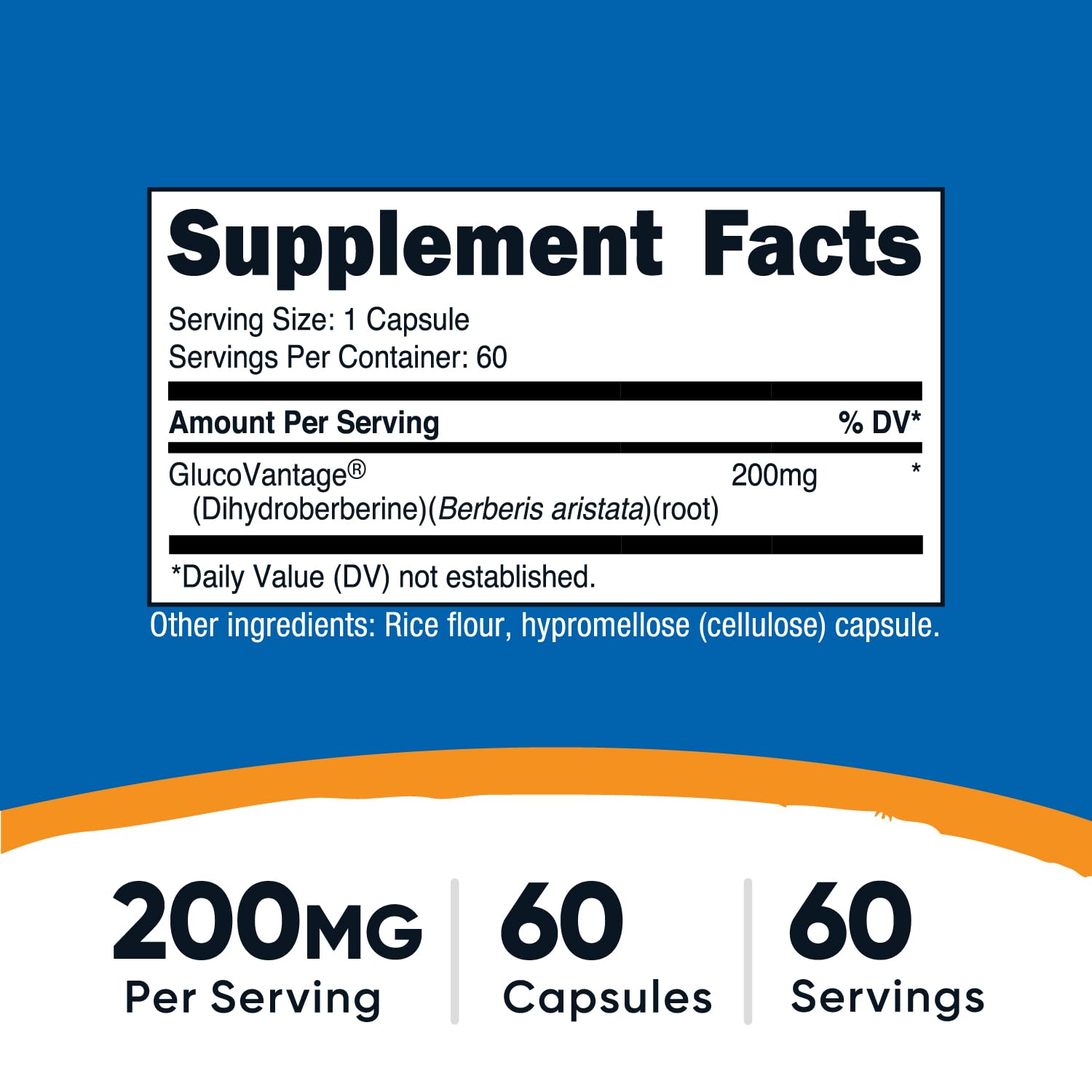 Foto 3 pulgar | Suplemento Nutricost, Cápsulas De Dihidroberberina, 200 Mg, 60 Unidades - Venta Internacional.