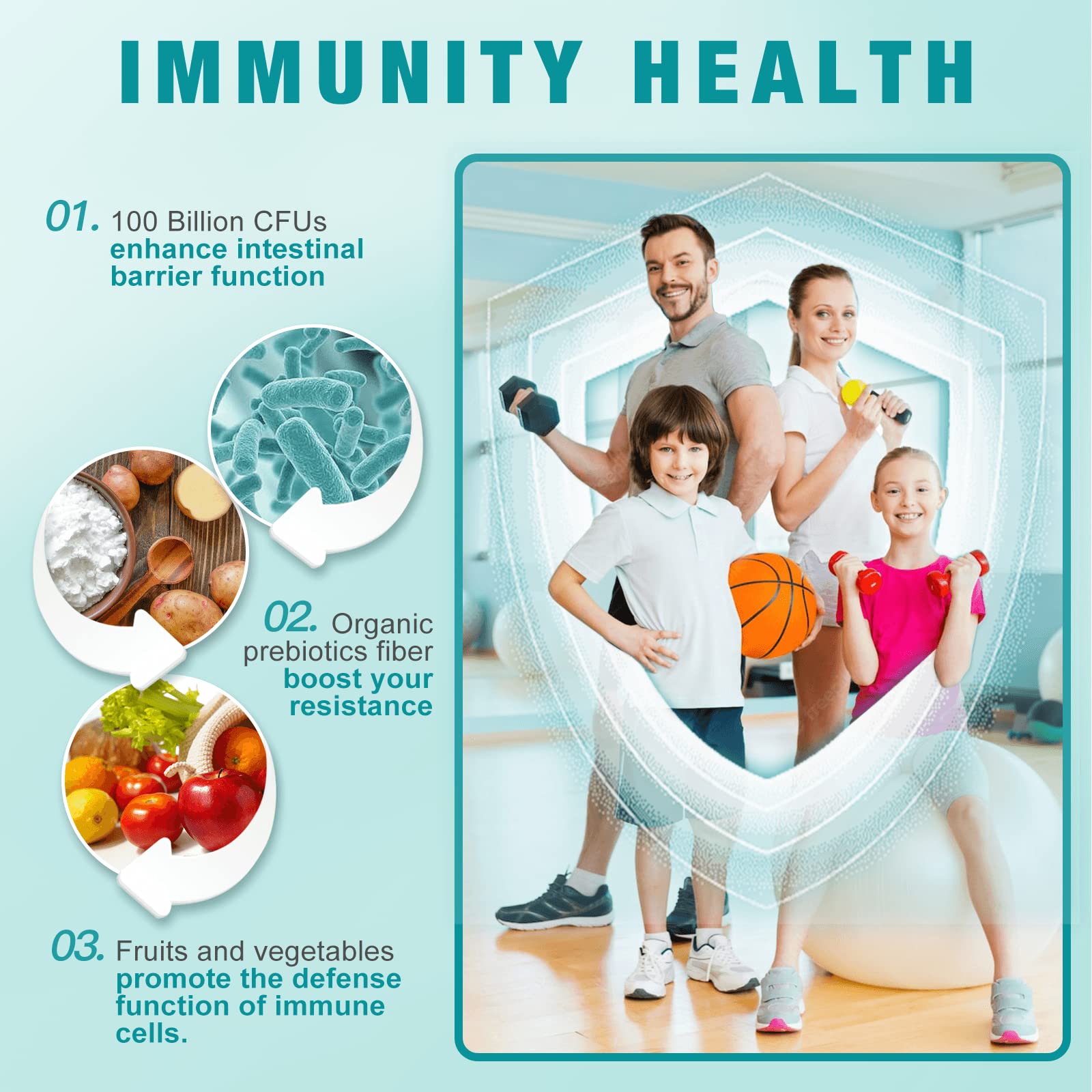 Foto 4 | Probiotics Nature Target 100 Mil Millones De Cfu Para Mujeres Y Hombres, 180 Cápsulas - Venta Internacional.