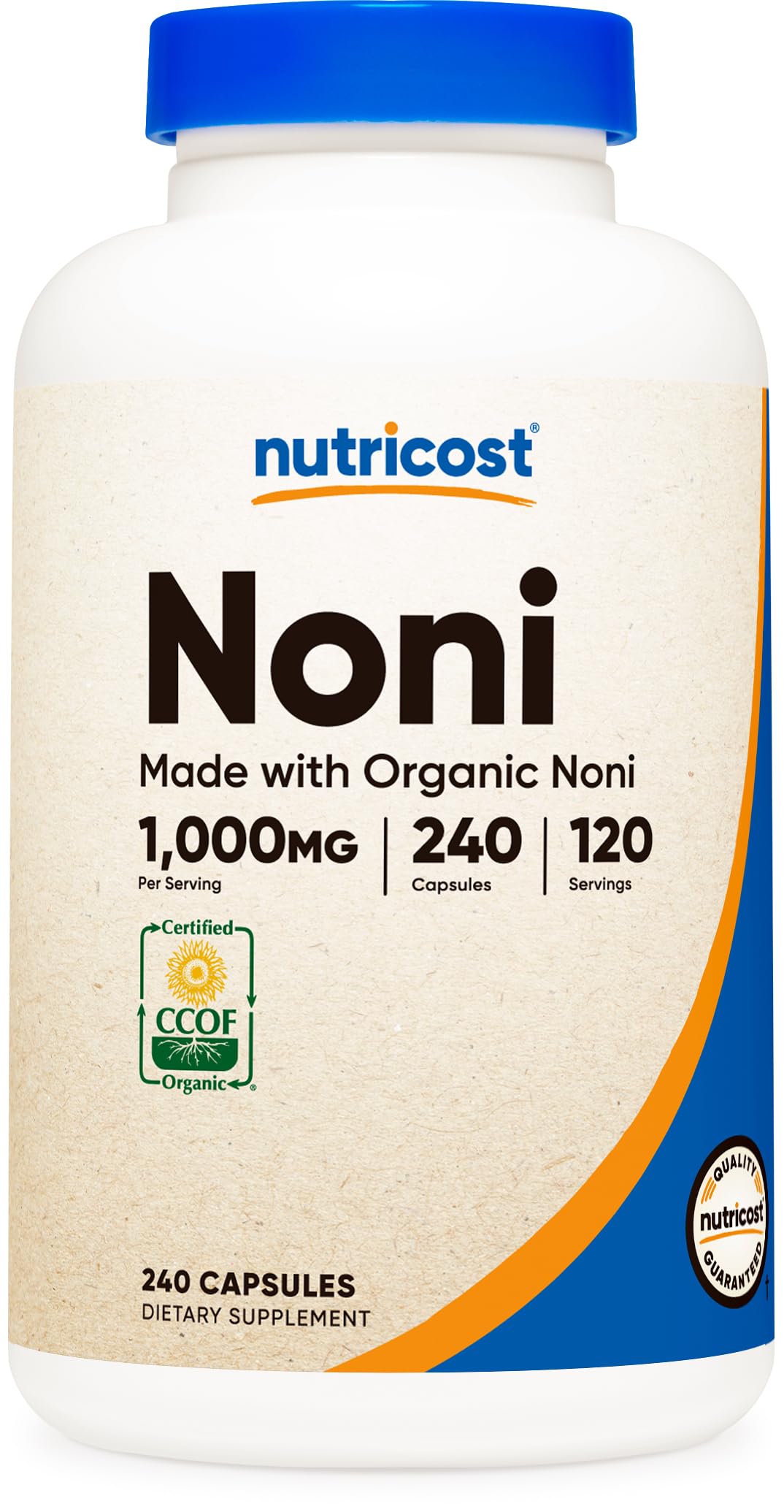 Foto 2 pulgar | Suplemento Nutricost Noni Capsules 500 Mg 240 Cápsulas - Venta Internacional