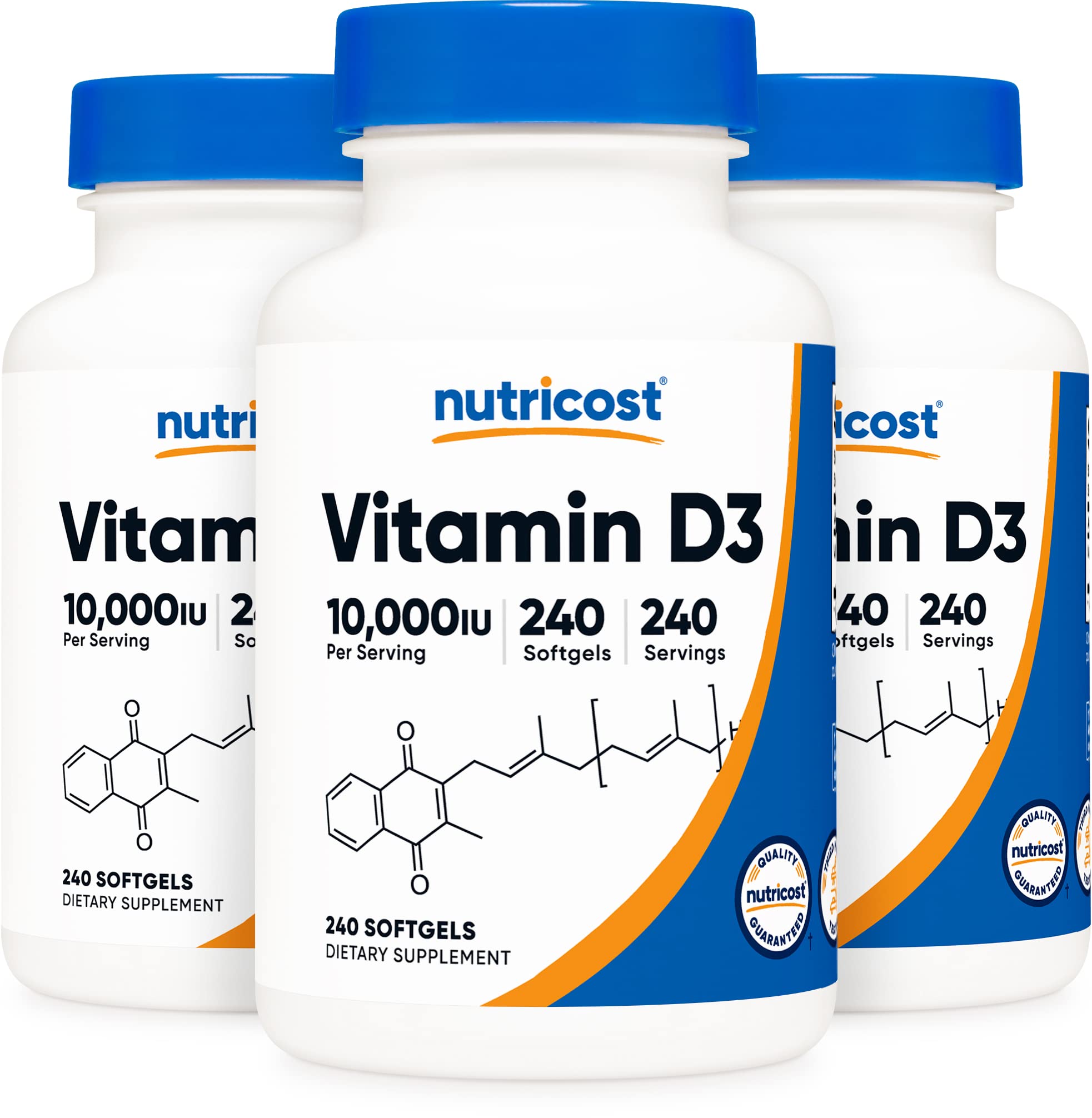 Foto 2 pulgar | Suplemento Nutricost De Vitamina D3, 10 000 Ui, 240 Cápsulas De Gel Blando - Venta Internacional.