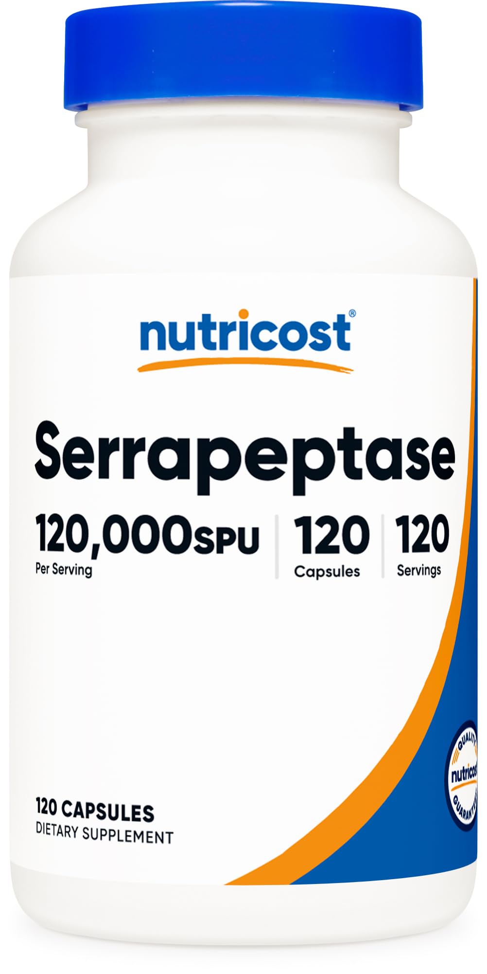 Foto 2 pulgar | Suplemento Nutricost Serrapeptase 120,000 Spu 120 Cápsulas - Venta Internacional.