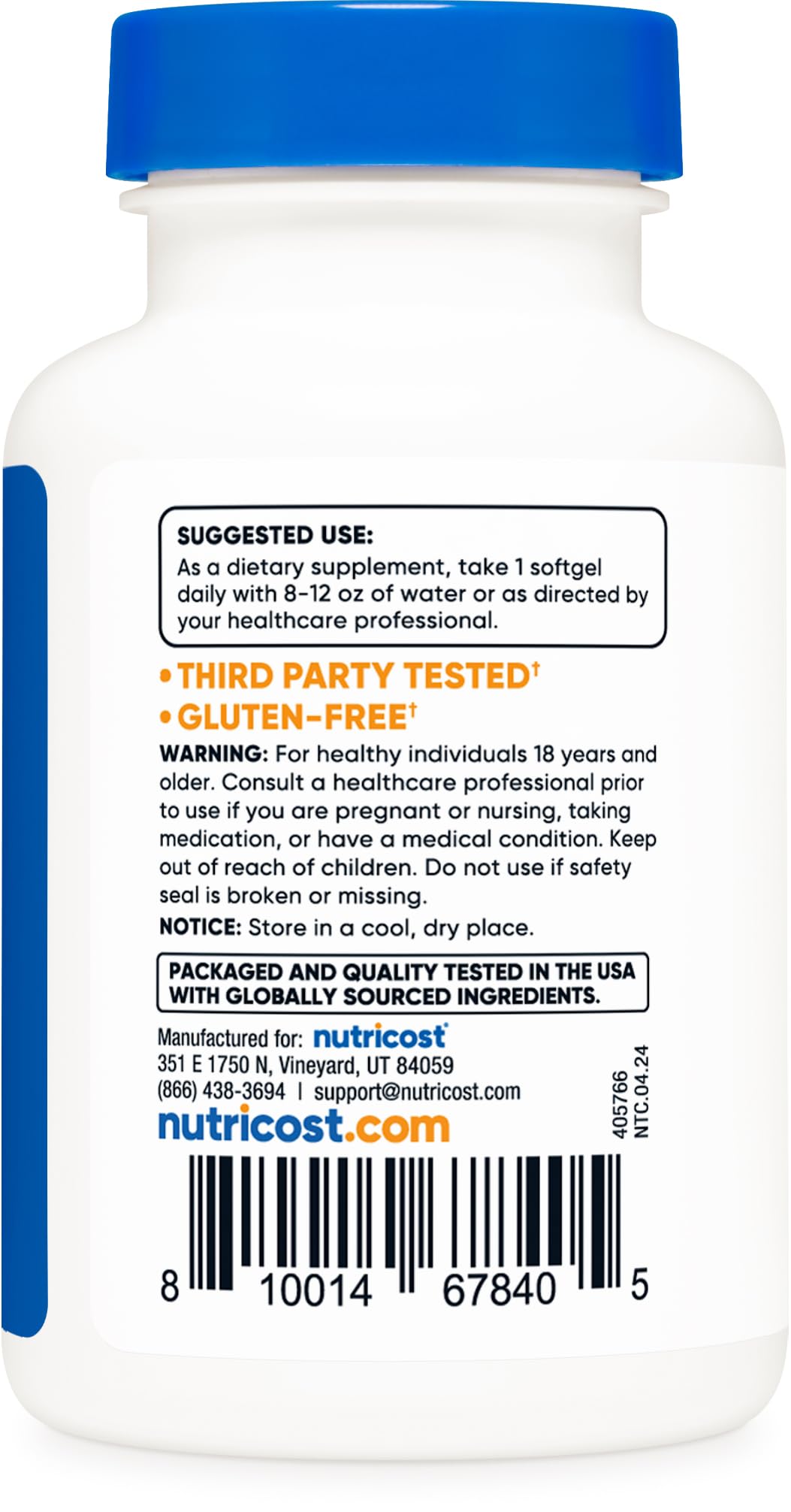 Foto 5 pulgar | Suplemento Nutricost, Licopeno, 50 Mg, Cápsulas Blandas, 60 Cápsulas - Venta Internacional.