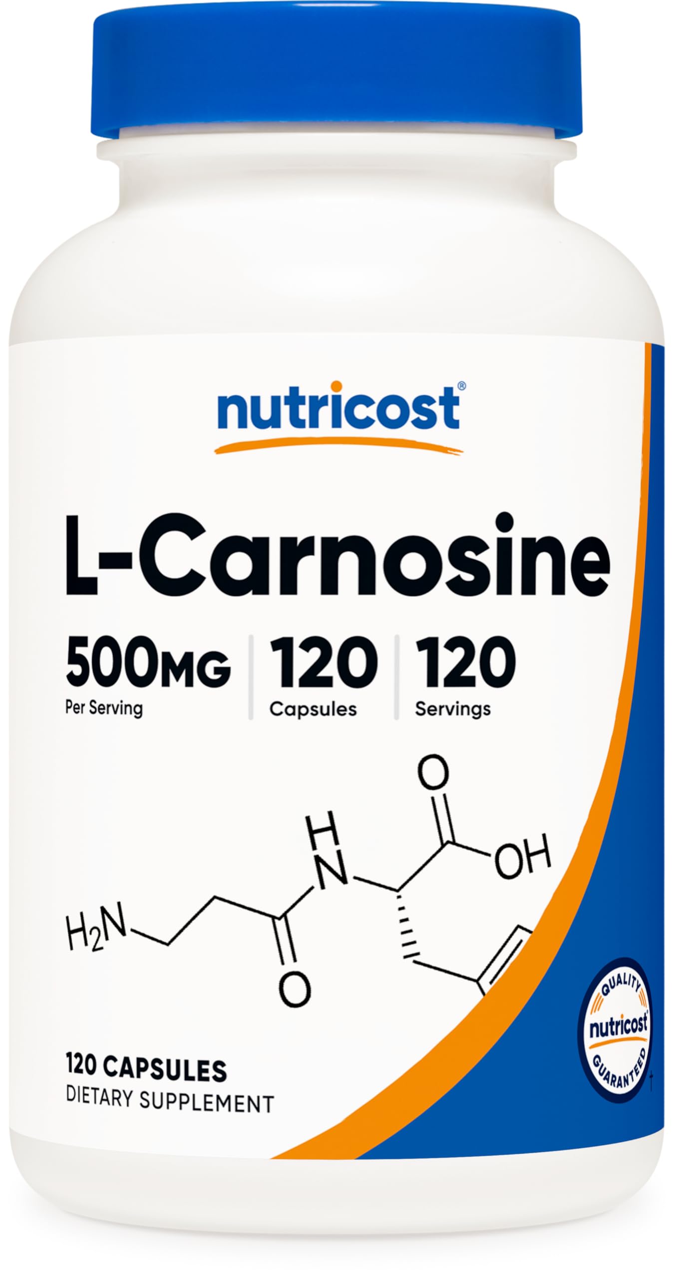 Foto 2 pulgar | Suplemento Nutricost L-carnosina 500 Mg 120 Cápsulas - Venta Internacional