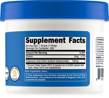 Foto 5 | Polvo De Ácido Hialurónico Nutricost 50 G Soluble En Agua Sin Gluten - Venta Internacional.