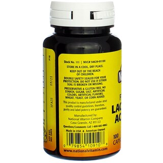 Foto 3 | Suplemento Nature's Blend De Lactobacillus Acidophilus Liofilizado 100 Cápsulas - Venta Internacional.