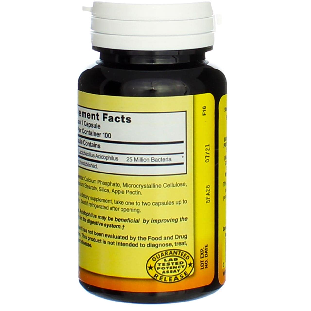Foto 5 pulgar | Suplemento Nature's Blend De Lactobacillus Acidophilus Liofilizado 100 Cápsulas - Venta Internacional.