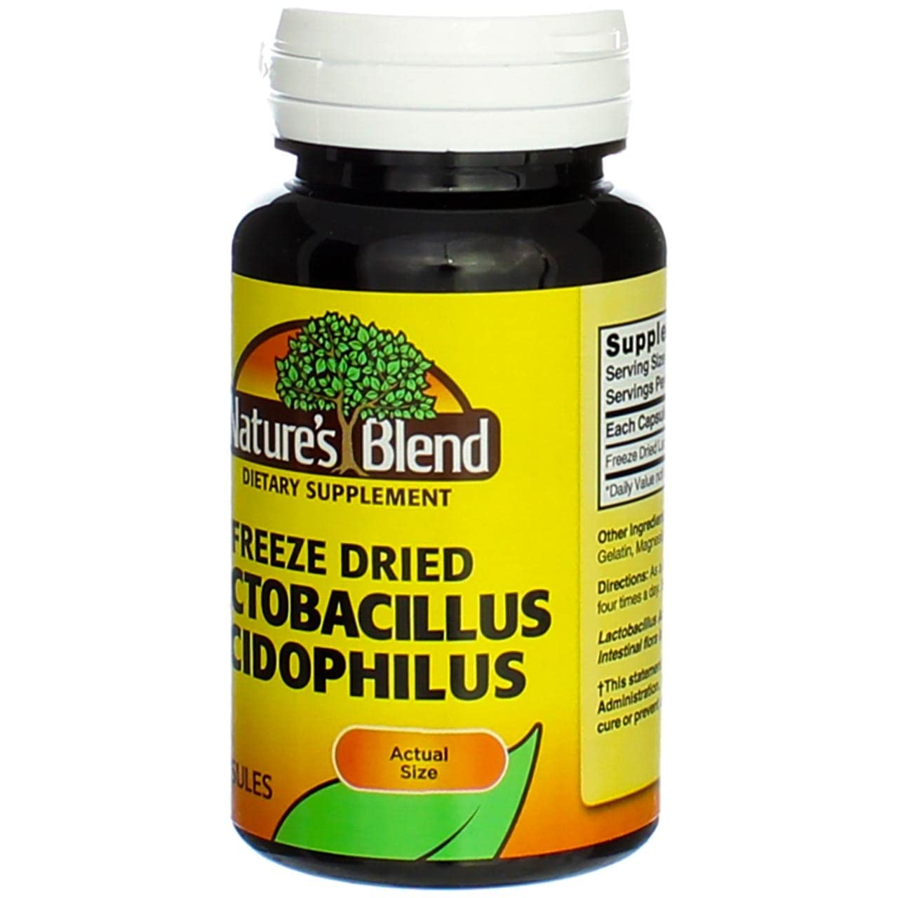 Foto 7 pulgar | Suplemento Nature's Blend De Lactobacillus Acidophilus Liofilizado 100 Cápsulas - Venta Internacional.