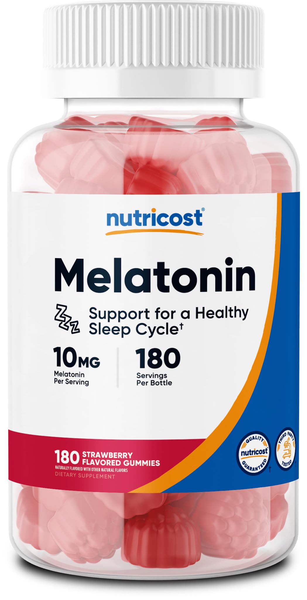 Gomitas De Melatonina Nutricost 10 Mg 180 Gomitas De Fresa - Venta Internacional.