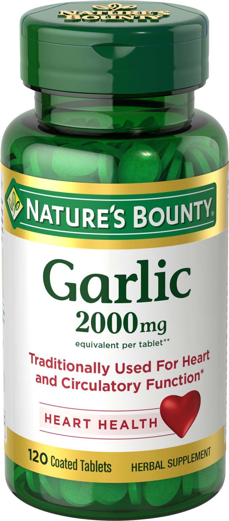 Foto 2 pulgar | Suplemento Nature's Bounty Garlic, 2000 Mg, Tabletas 120 - Venta Internacional.