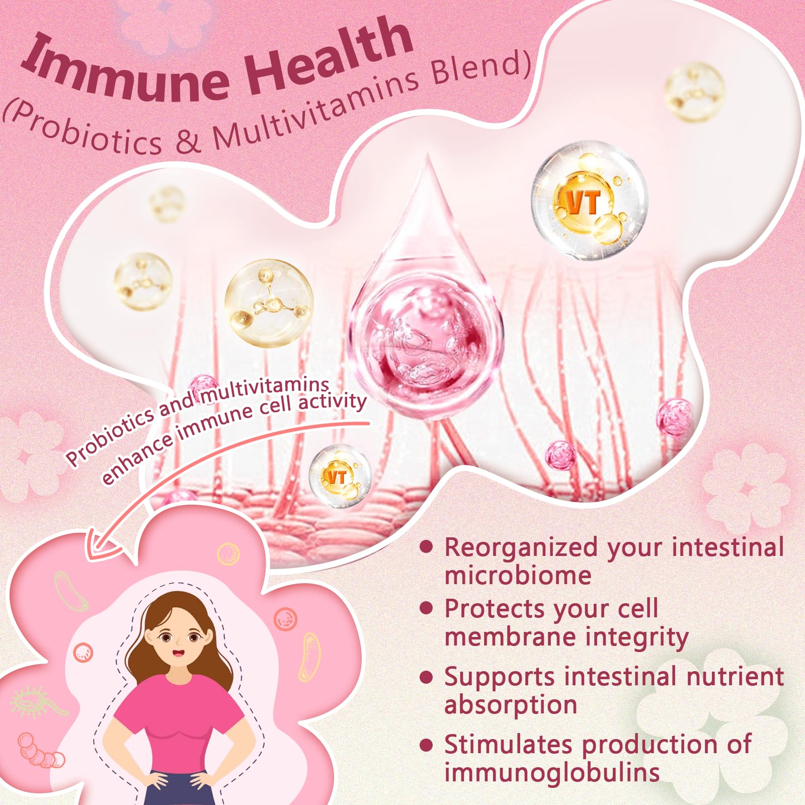 Foto 7 pulgar | Probiotics Nature Target Digestive Health 100 000 Millones de Cfus para Mujeres - Venta Internacional